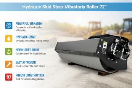 Unused Hydraulic Skid Steer Vibratory Roller 72