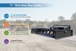 Unused Skid Steer Box Grader (Location: Elkton, MD)