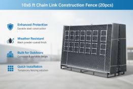 Unused 6x10FT (20pcs) Construction Fencing (Location: Elkton, MD)