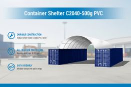 Unused Container Shelter C2040-500g PVC (Location: Alvarado, TX)