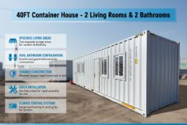 Unused Container House 40FT 2 livingroom 2 bathroom (Location: North Highlands, CA)