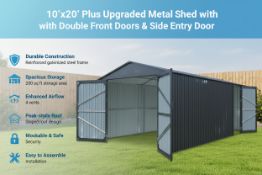 Unused Heavy-Duty Car Garage shed 20x10ft (Location: Elkton, MD)