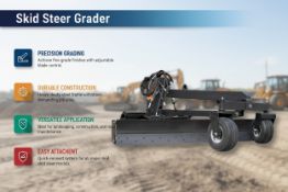 Unused Skid Steer Grader (Location: Alvarado, TX)