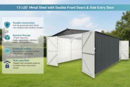 Unused Metal Storage Shed 13x20FT (Location: Elkton, MD)