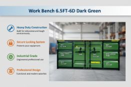 Unused Work Bench 6.5FT-6D Dark Green (Location: North Highlands, CA)