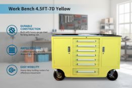 Unused Work Bench 4.5FT-7D Yellow (Location: Alvarado, TX)