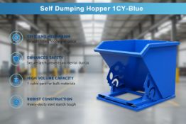 Unused Self Dumping Hopper 1CY-Blue (Location: North Highlands, CA)