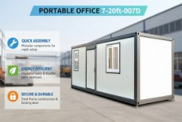 Unused PORTABLE OFFICE 7-20ft-007D (Location: Alvarado, TX)