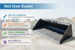 Unused Skid Steer Bucket 84'' (Location: Alvarado, TX)