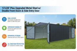 Unused Heavy-Duty Car Garage shed 20x13ft (Location: Elkton, MD)