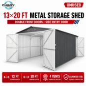 Unused Metal Storage Shed 13x20FT
