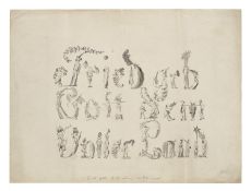 18. Jahrhundert Deutsch. Figurenalphabet.