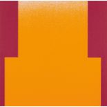 Rupprecht Geiger o.T. (Bordeaux-Neon-Orange). 1981.