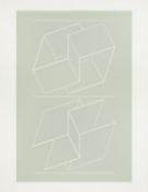 Josef Albers White Embossing on Gray VI. 1971.