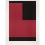 Aurélie Nemours Angle noir polychrome terre. 1991.