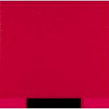 Rupprecht Geiger 2 Arbeiten. o.T. (Bordeaux-Rosa / Pink-Schwarz). 1981.