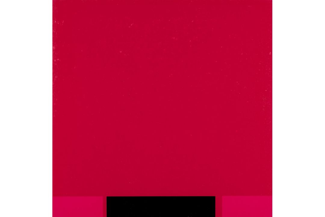 Rupprecht Geiger 2 Arbeiten. o.T. (Bordeaux-Rosa / Pink-Schwarz). 1981.
