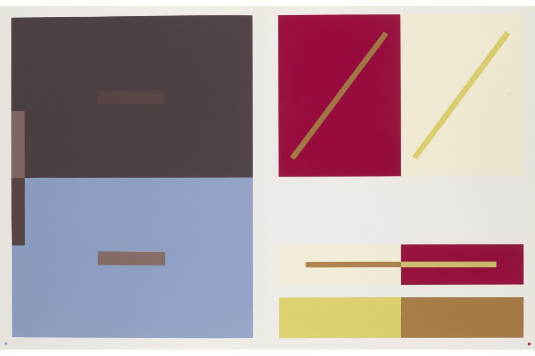 Josef Albers 3 Arbeiten. o.T. 1973.