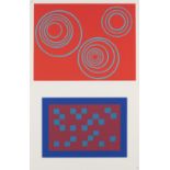 Josef Albers 2 Farbserigraphien. Aus: Interaction of Color (Die Wechselbeziehungen