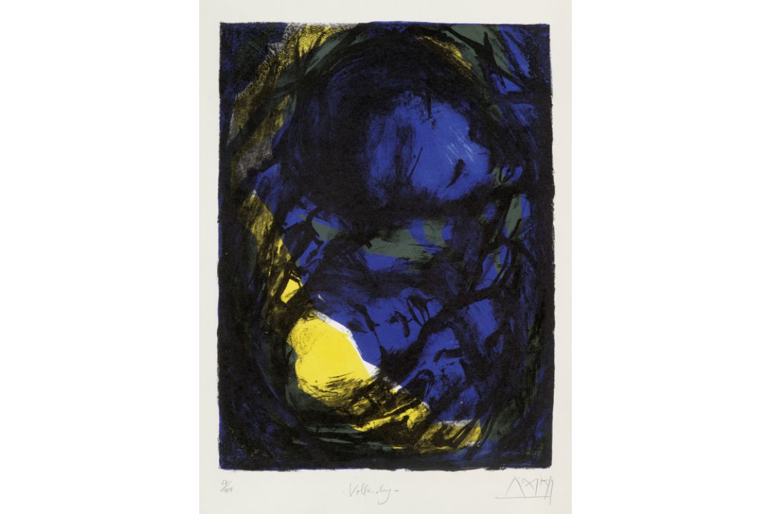 G. T. und H.-J. Triebsch Kozik Portfolio Ist es zu früh, ist es zu spät (zu Thomas Müntzer). 1989.