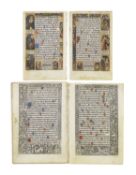 Mittelalter - Stundenbuchblätter - -