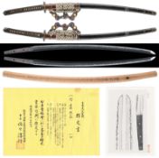Koto Katana, attributed to Ayanokoji, NBTHK Juyo Token *