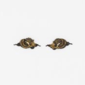 19th Century, Japanese Menuki, Kabuto Helmets Design