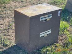 CABINET WITH WELDING RODS AND SUPPLIES