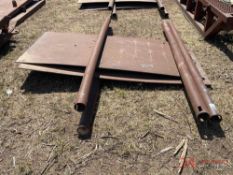 TRENCH SPREADER WITH 8'X4' STEEL PLATES AND 10' POSTS