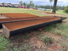 (1) NEW 2' X 20' HEAVY DUTY CATTLE FEED TROUGH W/ DRAIN HOLES