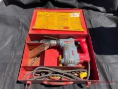 HILTI ELECTRIC HAMMER DRILL WITH CASE