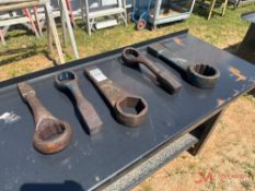 (5) VARIOUS SIZE HAMMER WRENCHES