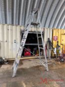 LOUISVILLE 8 ALUMINUM ROLLING LADDER