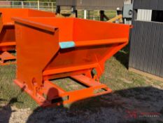 NEW 2YD SELF DUMPING HOPPER W/ FORK POCKETS