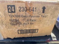 (8) UNUSED 12' X 16' GENERAL PURPOSE TARPS
