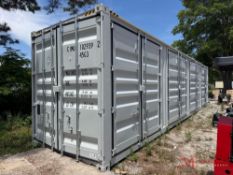 ONE TRIP 40' CONTAINER W/ DOUBLE END DOORS & (4) SETS OF DOUBLE SIDE DOORS