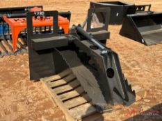 NEW / UNUSED SPADE GRAPPLE BUCKET SKID STEER ATTACHMENT