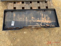 UNUSED SKID STEER BACKING PLATE