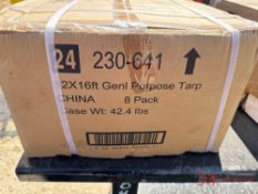 (8) 12' X 16' GENERAL PURPOSE TARPS