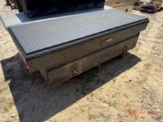 BLACK WEATHER GUARD ALUMINUM DIAMOND PLATE TRUCK TOOL BOX