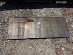 UNUSED SKID STEER BACKING PLATE