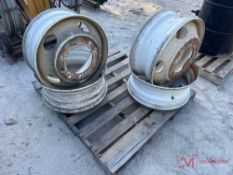 (4) STEEL 22.5 WHEELS