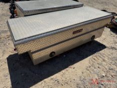WEATHER GUARD ALUMINUM DIAMOND PLATE TRUCK TOOL BOX