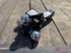 TRI-BALL RECEIVER HITCH W/ SOLID SHAFT