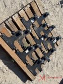 (14) BOLT ON HITCHES W/ TRAILER BALLS