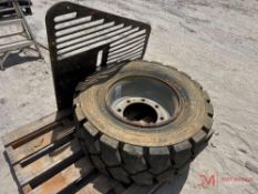 12-16.5 SKID STEER TIRE/WHEEL & METAL GUARD