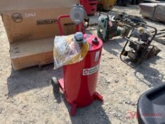UNUSED ROLLING METAL GAS FUEL TANK