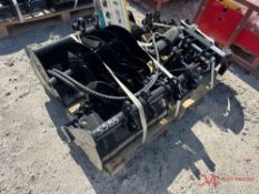 NEW MINI EXCAVATOR ATTACHMENT SET, BUCKETS, GRAPPLE, AUGER, RAKE