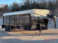 NEW 2025 DELTA 24' GOOSENECK CATTLE TRAILER