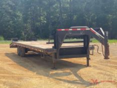 GOOSENECK TRAILER, VIN; 5BEBF29251C117579, GVWR 14,000 LBS, 24' WOODEN DECK, STEEL LOADING RAMPS,